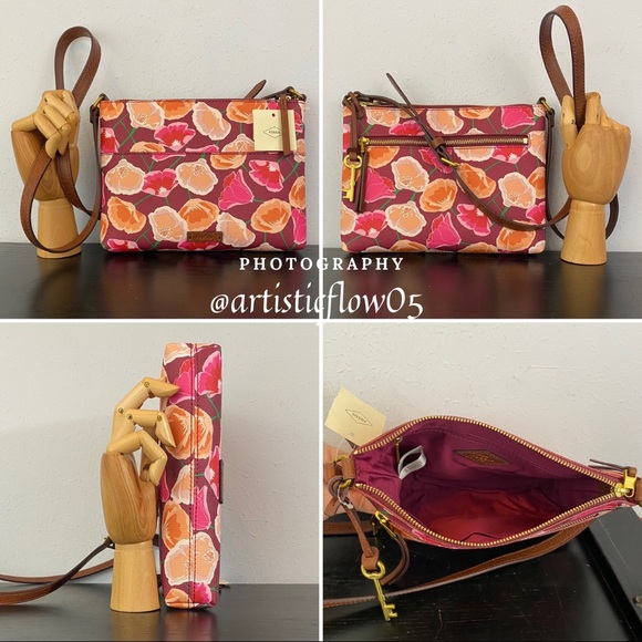 NEW! Fiona Floral Print Small Crossbody Bag - Picture 6 of 6
